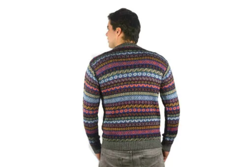 Alpaka Pullover Capac Yupanqui Grau L