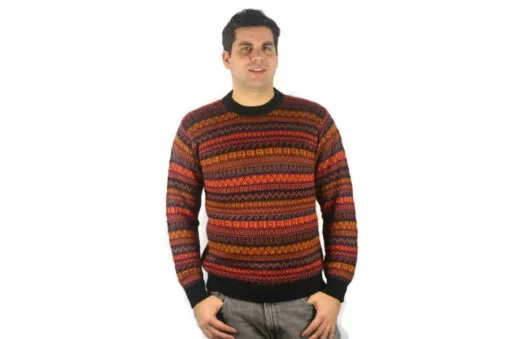 Alpaka Pullover Capac Yupanqui Orange L