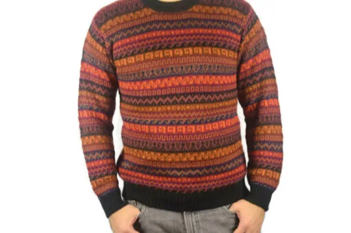Alpaka Pullover Capac Yupanqui Orange L