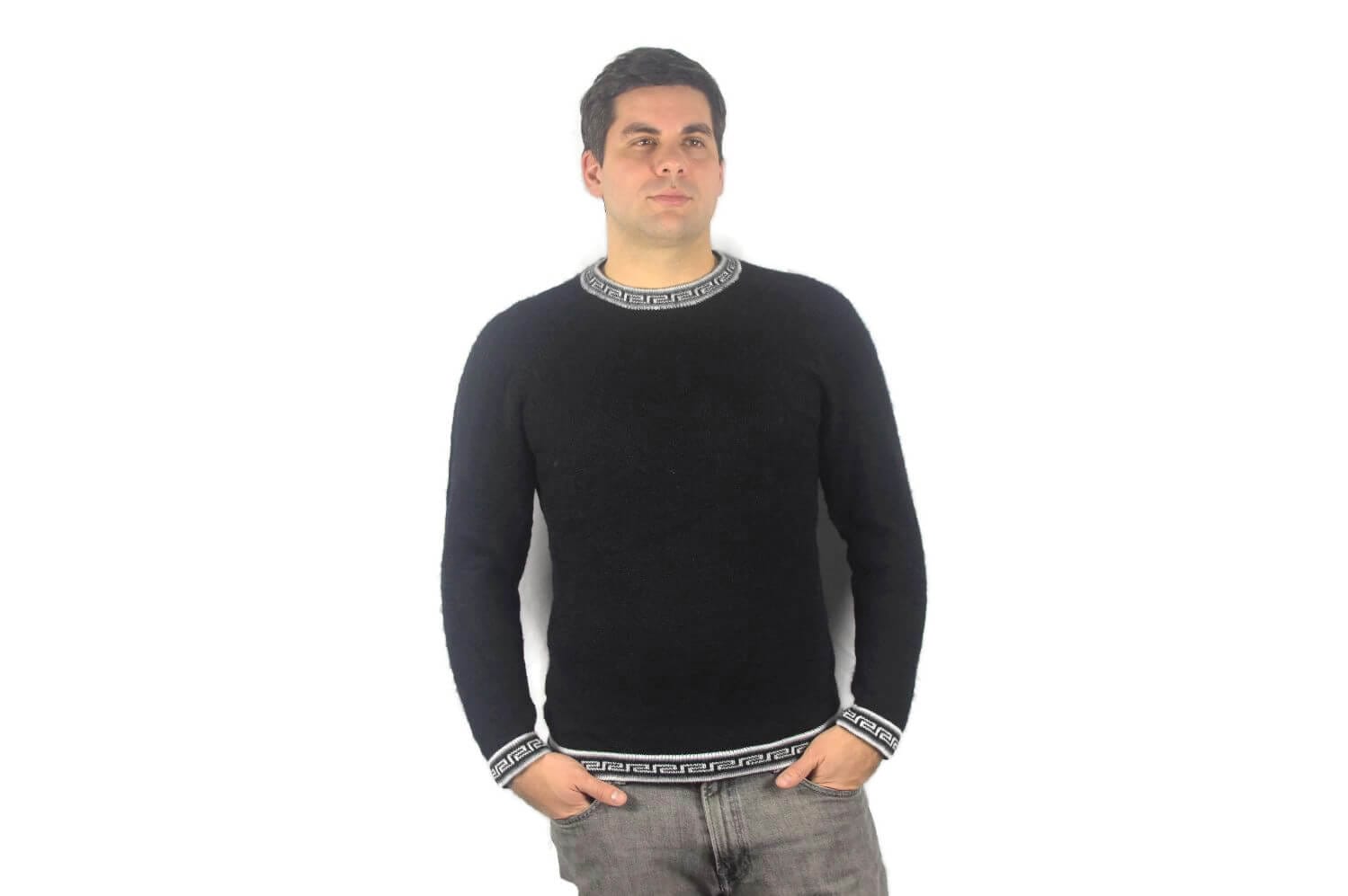 Alpaka Pullover Inka schwarz Alpaka Pullover Inka schwarz