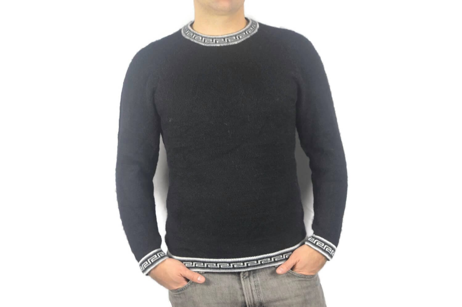 Alpaka Pullover Inka schwarz Alpaka Pullover Inka schwarz