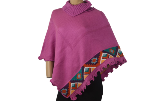 Alpaka Poncho Chaxa rosa