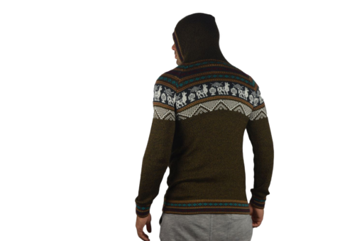 Alpaka Strickjacke Atahualpaza braun