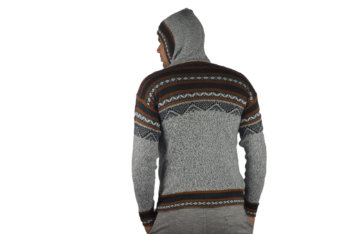 Alpaka Strickjacke Atahualpaza hellgrau