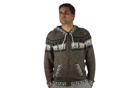 Alpaka Strickjacke braun