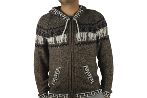 Alpaka Strickjacke braun