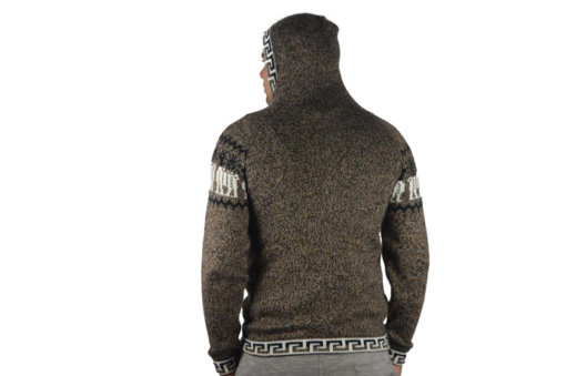 Alpaka Strickjacke braun