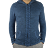 Strickjacke Andenkreuz blau Variante 1