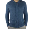 Strickjacke Andenkreuz blau Variante 1
