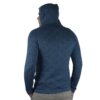 Strickjacke Andenkreuz blau Variante 1