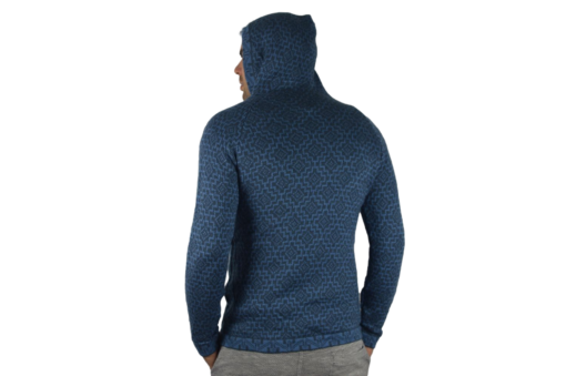 Strickjacke Andenkreuz blau Variante 1