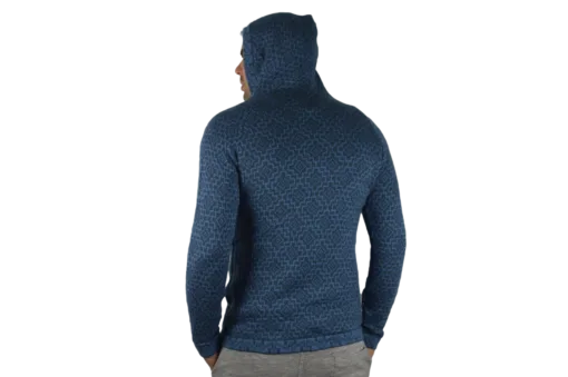 Strickjacke Andenkreuz blau Variante 1