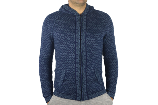 Strickjacke Andenkreuz dunkelblau Variante 1