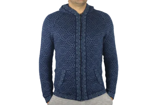 Strickjacke Andenkreuz dunkelblau Variante 1