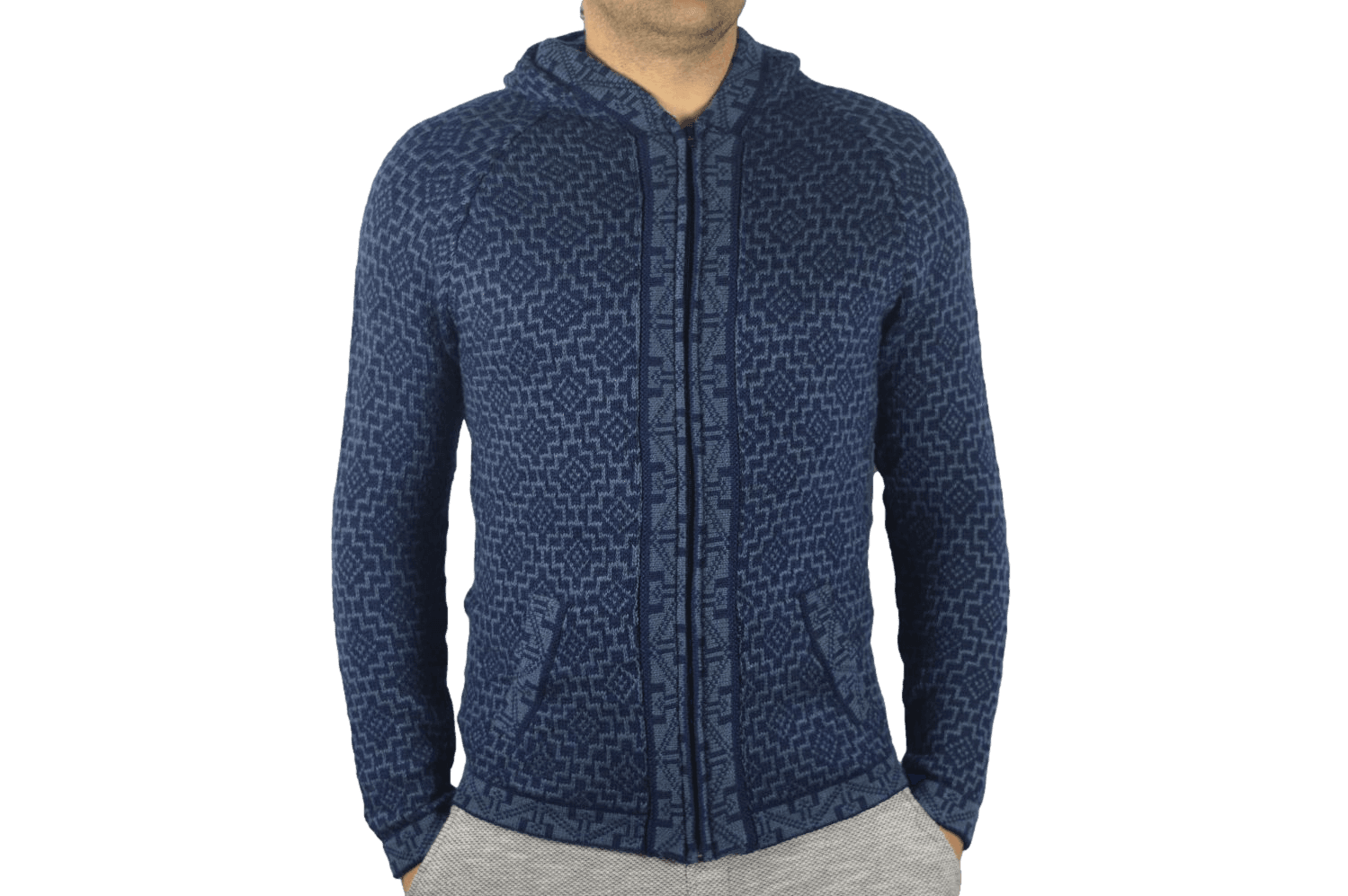 Strickjacke Andenkreuz dunkelblau Variante 1 Strickjacke Andenkreuz dunkelblau Variante 1