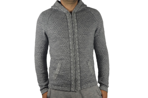 Strickjacke Andenkreuz grau Variante 1