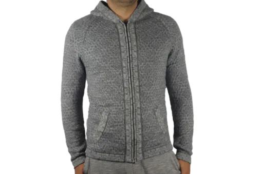 Strickjacke Andenkreuz grau Variante 1