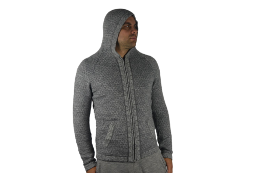 Strickjacke Andenkreuz grau Variante 1