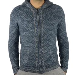 Strickjacke Andenkreuz grau Variante 2