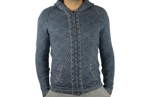 Strickjacke Andenkreuz grau Variante 2