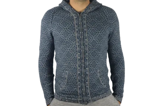 Strickjacke Andenkreuz grau Variante 2