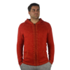 Strickjacke Andenkreuz rot Variante 2