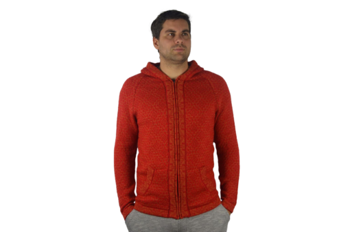 Strickjacke Andenkreuz rot Variante 2