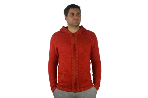Strickjacke Andenkreuz rot Variante 2