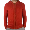 Strickjacke Andenkreuz rot Variante 2