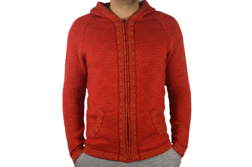 Strickjacke Andenkreuz rot Variante 2