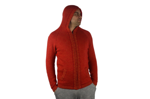 Strickjacke Andenkreuz rot Variante 2