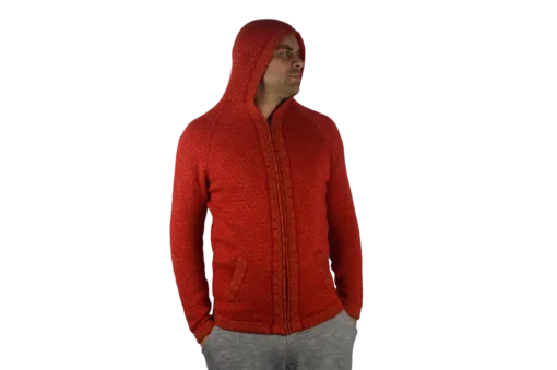 Strickjacke Andenkreuz rot Variante 2