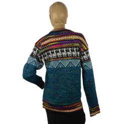 Alpaka Pullover Rayas blau