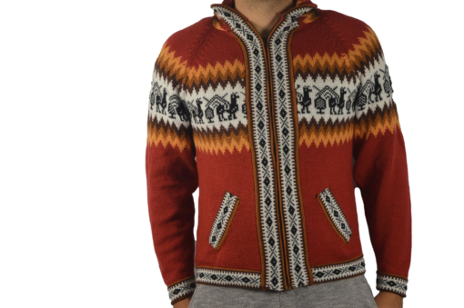 Klassische Strickjacke rot Variante 2