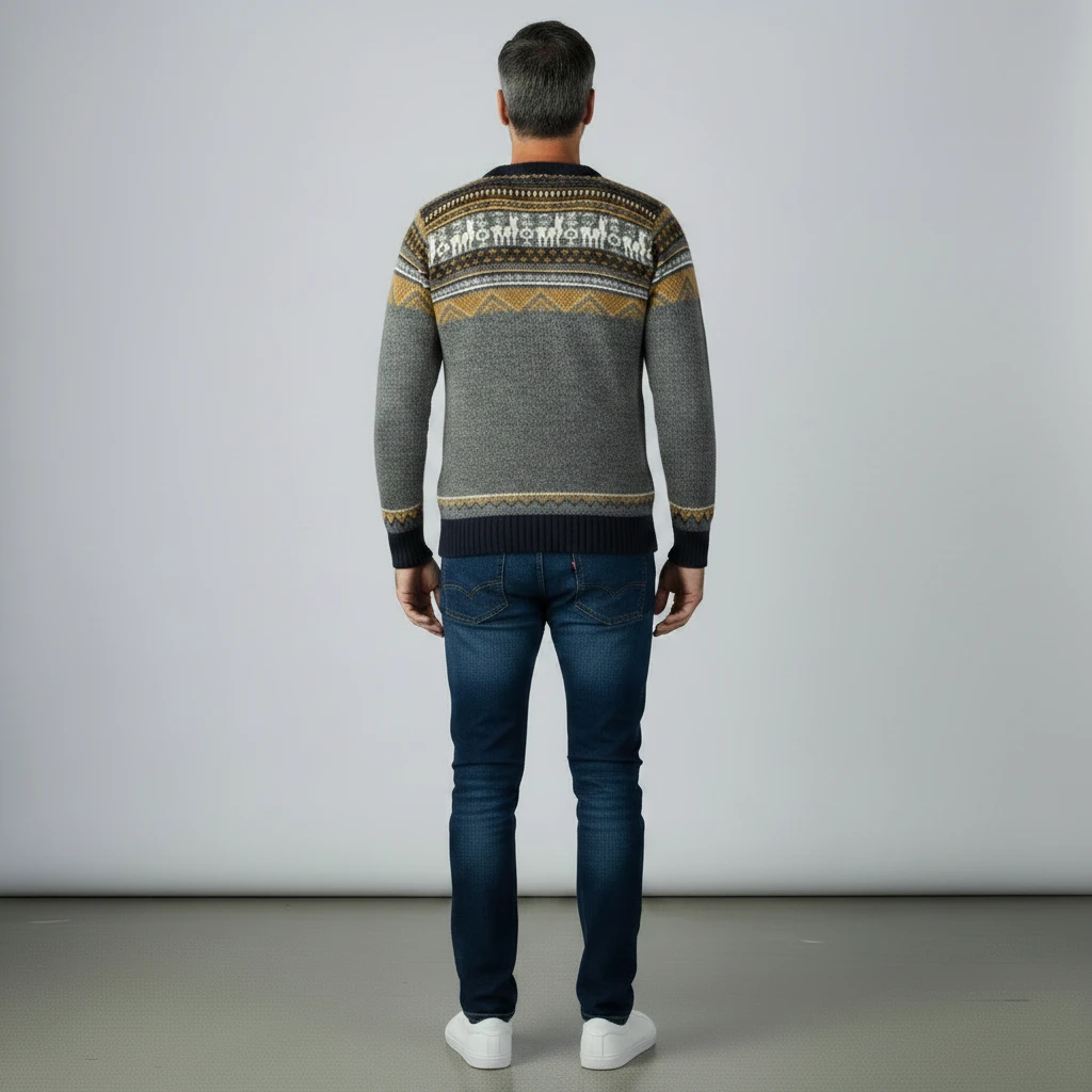 Herren Alpaka Pullover Chaique aus 100% Baby-Alpakawolle