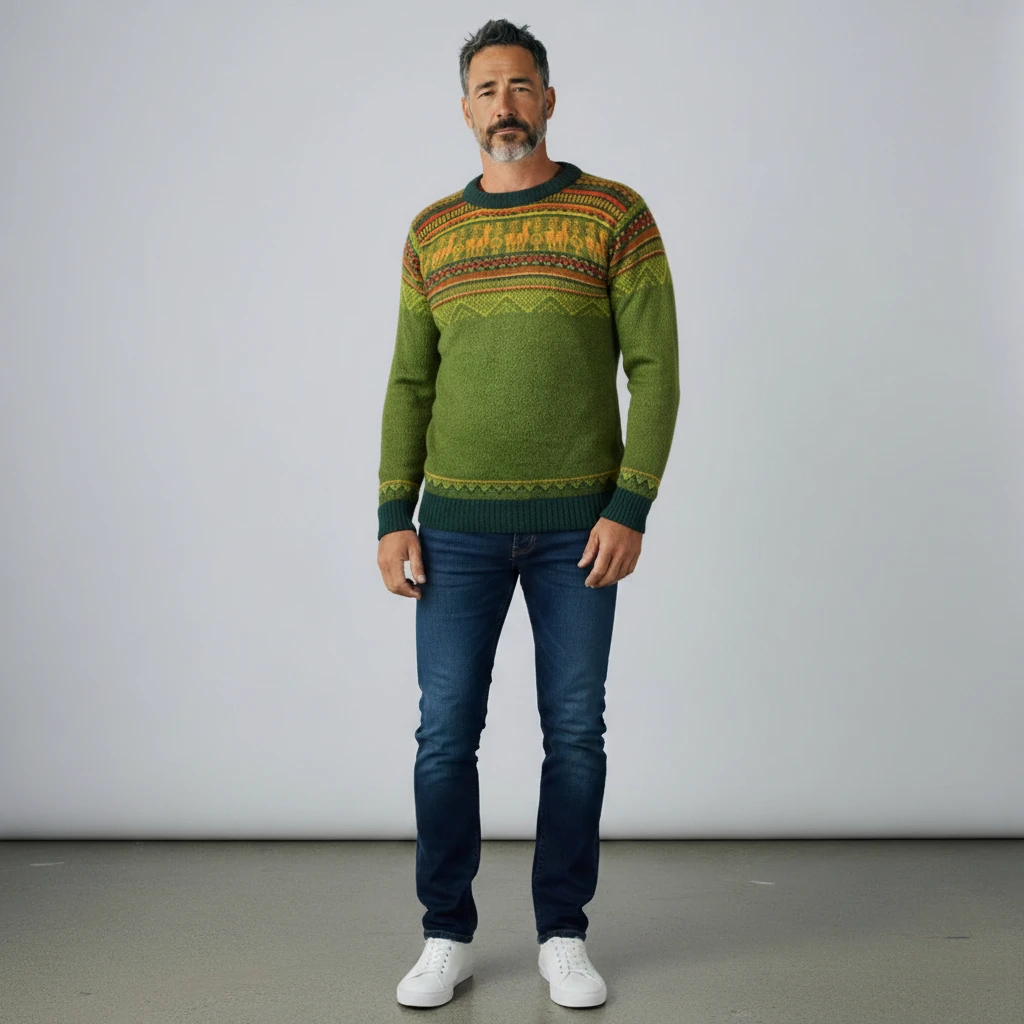 Herren Alpaka Pullover Chaique aus 100% Baby-Alpakawolle