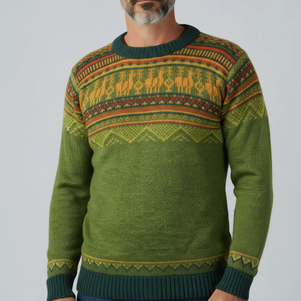 Herren Alpaka Pullover Chaique aus 100% Baby-Alpakawolle