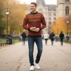 Herren Alpaka Pullover Chaique aus 100% Baby-Alpakawolle