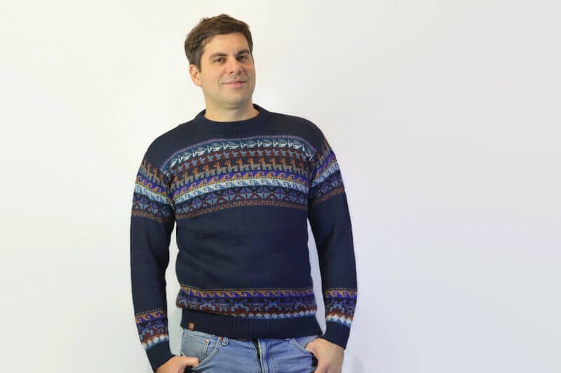 Alpaka Pullover Fair Trade blau Alpaka Pullover Fair Trade blau