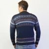 Alpaka Pullover Fair Trade blau