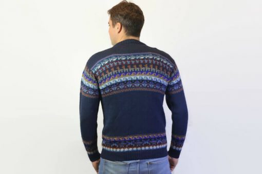 Alpaka Pullover Fair Trade blau