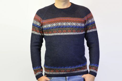 Alpaka Pullover Fair Trade dunkelblau