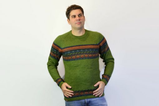 Alpaka Pullover Fair Trade grün