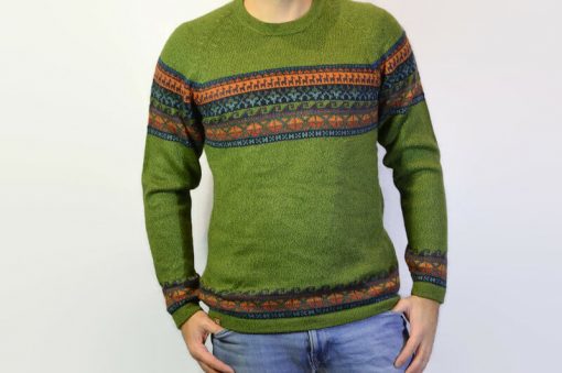 Alpaka Pullover Fair Trade grün