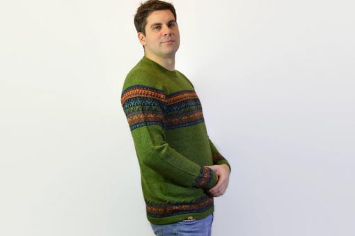 Alpaka Pullover Fair Trade grün