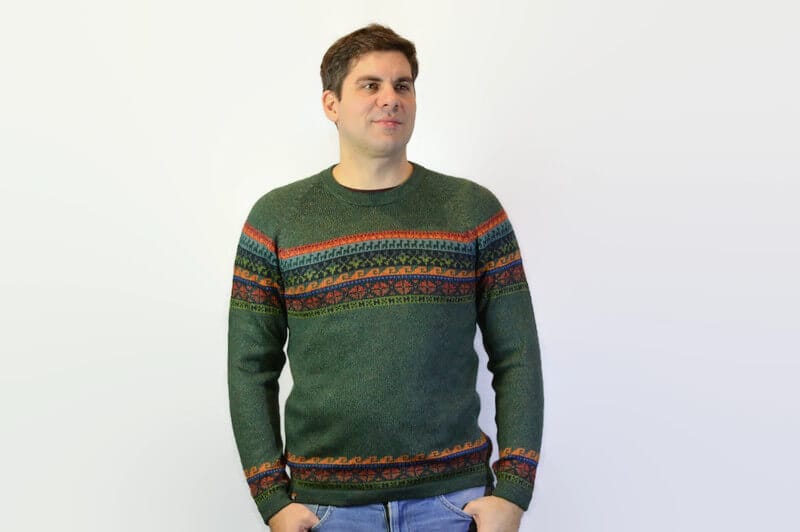 Alpaka Pullover Fair Trade olivgrün Alpaka Pullover Fair Trade olivgrün