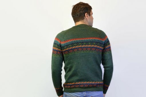 Alpaka Pullover Fair Trade olivgrün