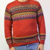 Alpaka Pullover Fair Trade rot