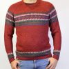 Alpaka Pullover Fair Trade weinrot