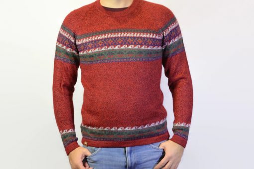 Alpaka Pullover Fair Trade weinrot